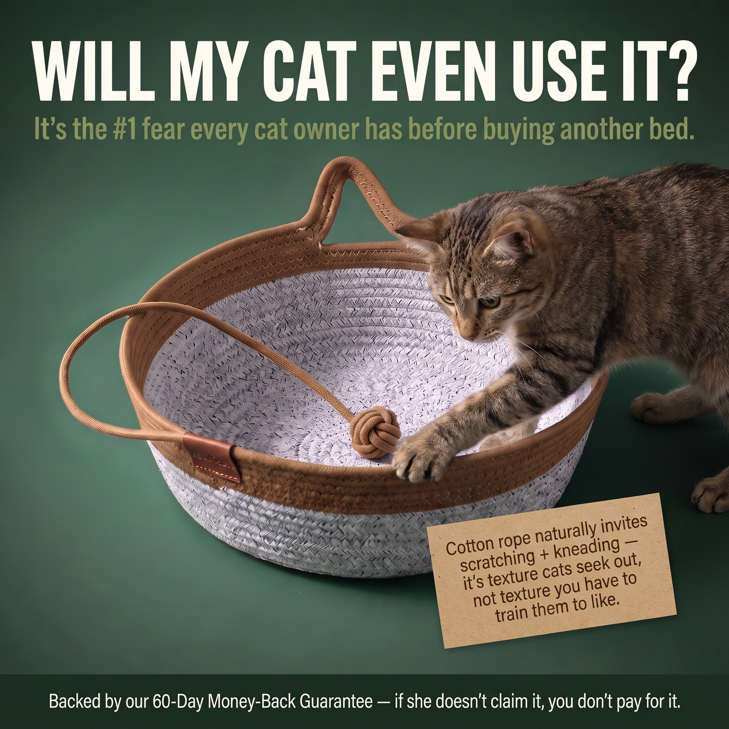 Clawden™ Natural Rope Basket