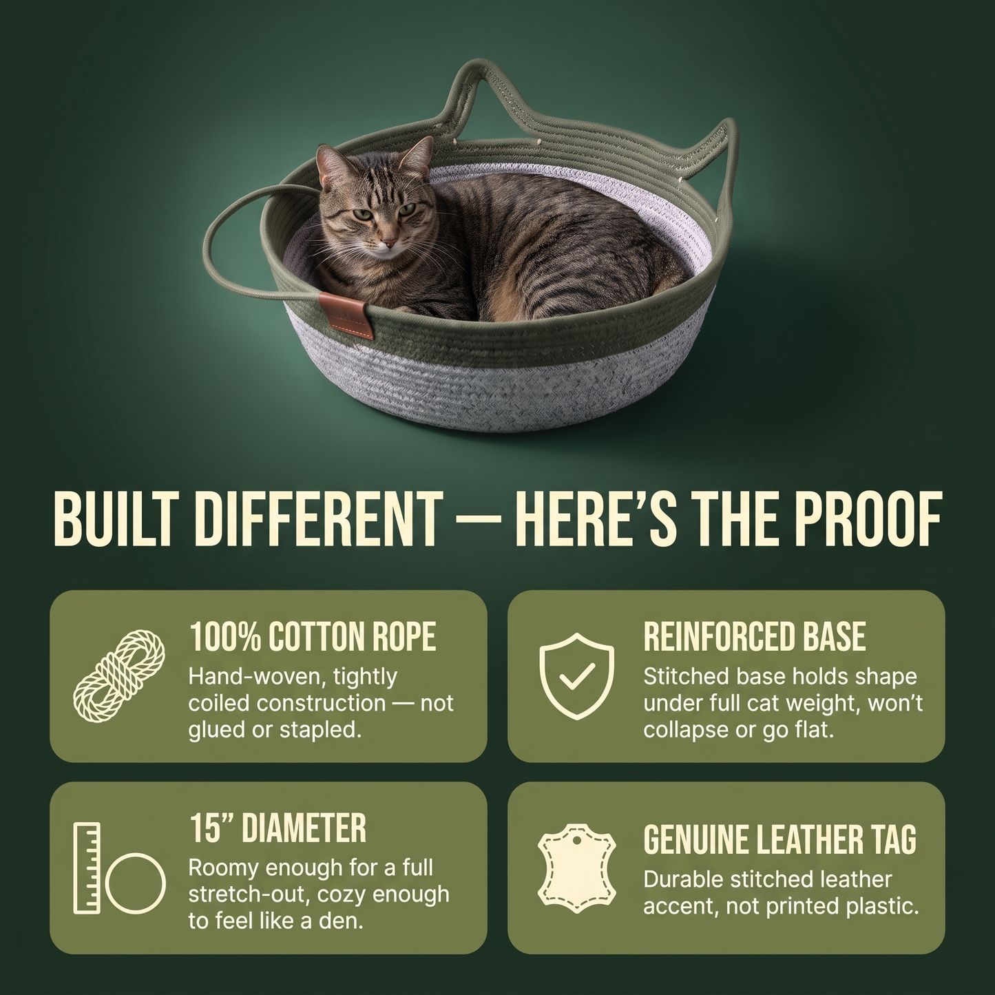 Clawden™ Natural Rope Basket